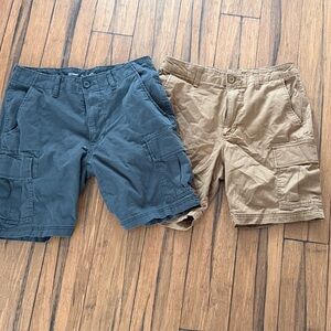 Old Navy Men's Cargo Shorts - Navy and Khaki